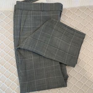 Banana Republic Gray Plaid Trousers
